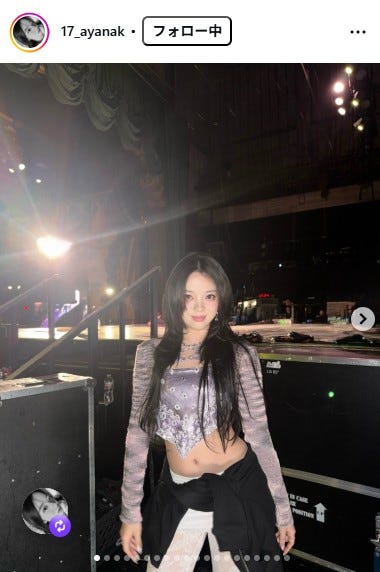桑原彩菜 Instagramより
