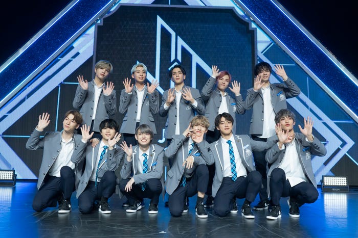 デビューメンバー決定時のJO1(C)LAPONE ENTERTAINMENT