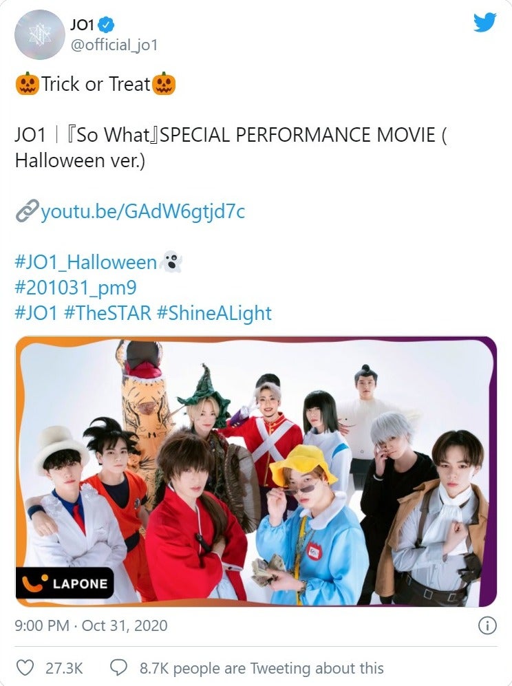 JO1、ハロウィンコスプレ動画が楽しすぎる 「千と千尋」「進撃の巨人」「東京喰種」…二次元になりきり