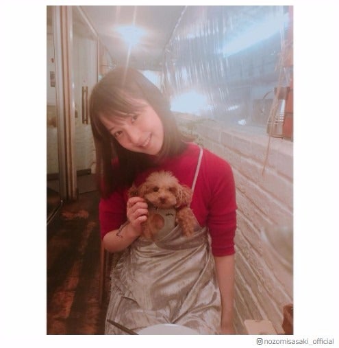 ぬいぐるみかな？佐々木希の“愛犬抱っこ”が破壊力抜群