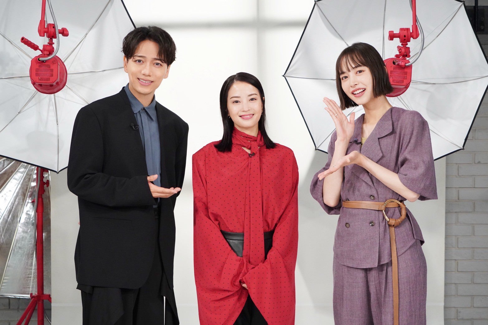 山崎育三郎、広瀬すず、井桁弘恵（C）日本テレビ