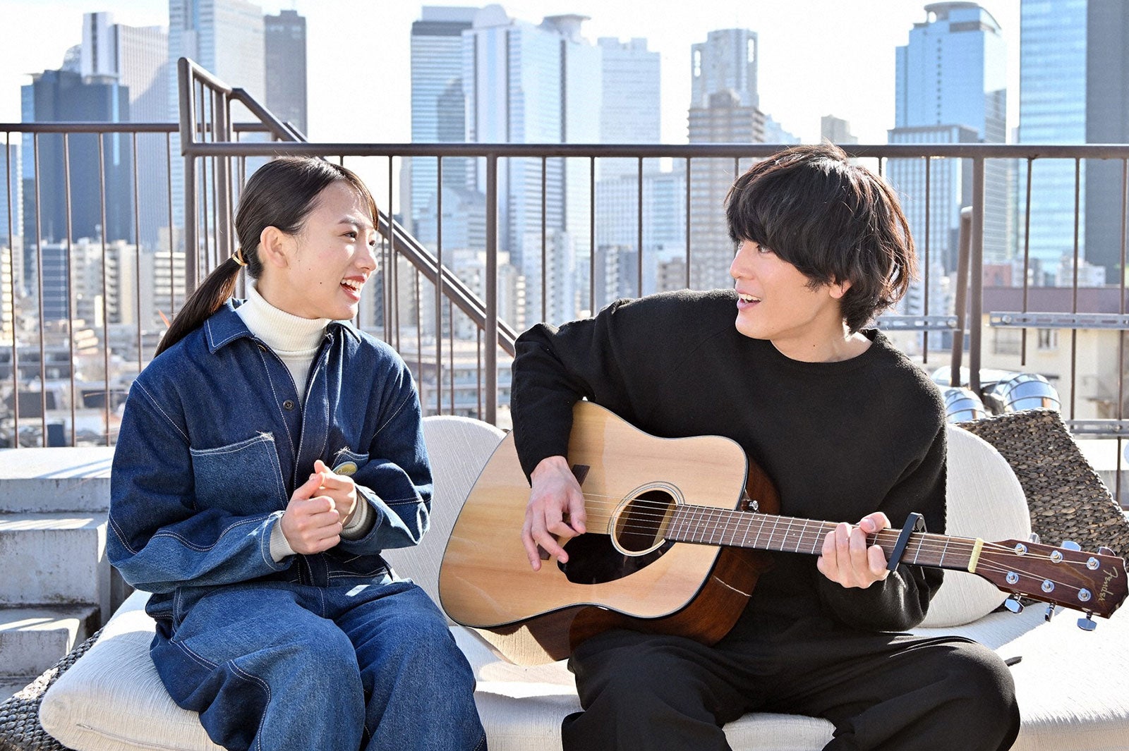 清原果耶、間宮祥太朗／「ファイトソング」第5話より（C）TBS