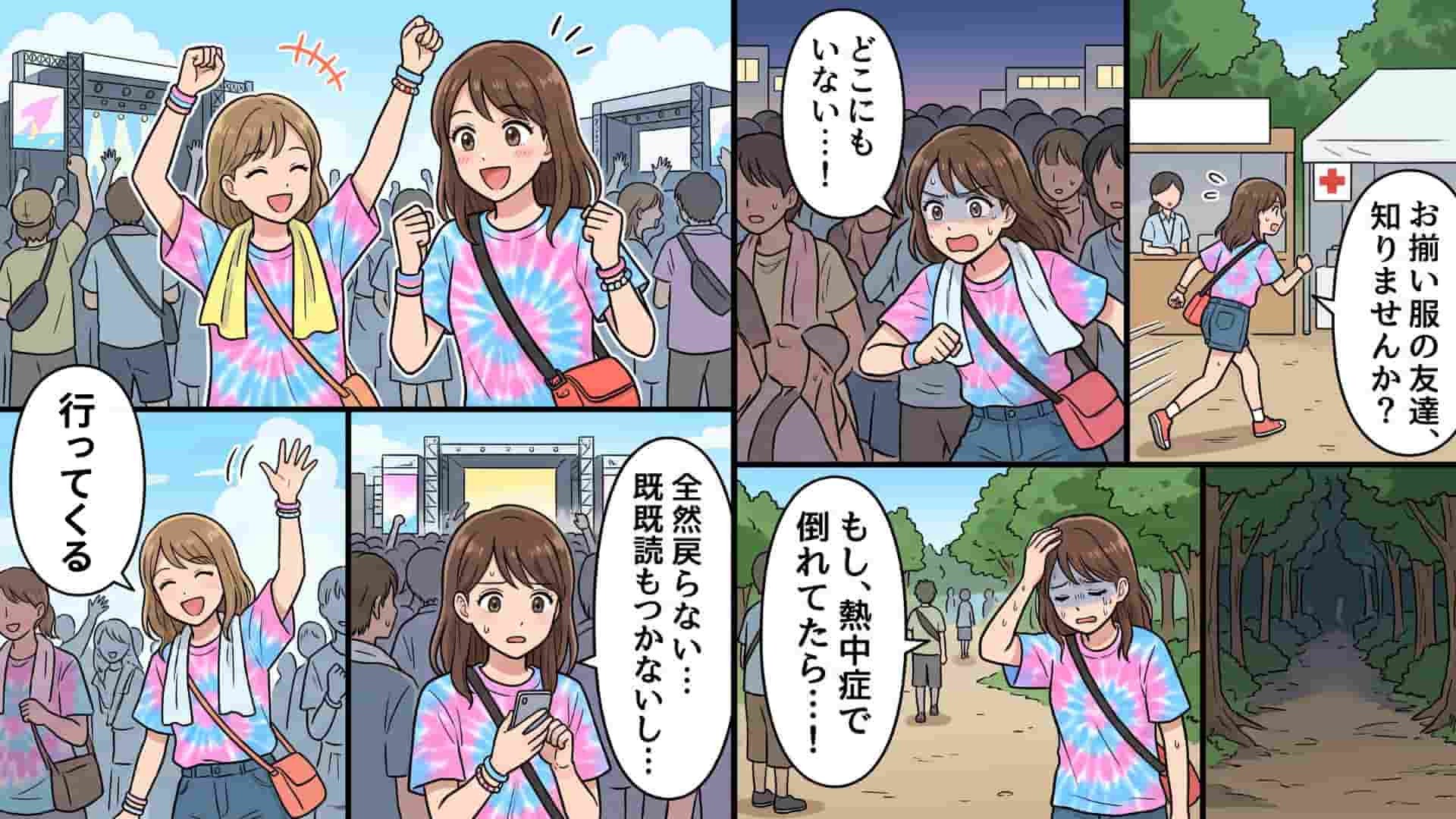 【まさかの結末】夏フェスで、親友が消えた…！？必死に探す私を待ち受けていた、思いもよらない【最悪の事態】とは！