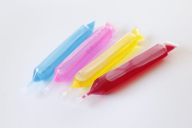 セリア 氷みつペン 100均 セリア 氷みつペン かき氷シロップ フレーバー 種類豊富 レインボー カラフル