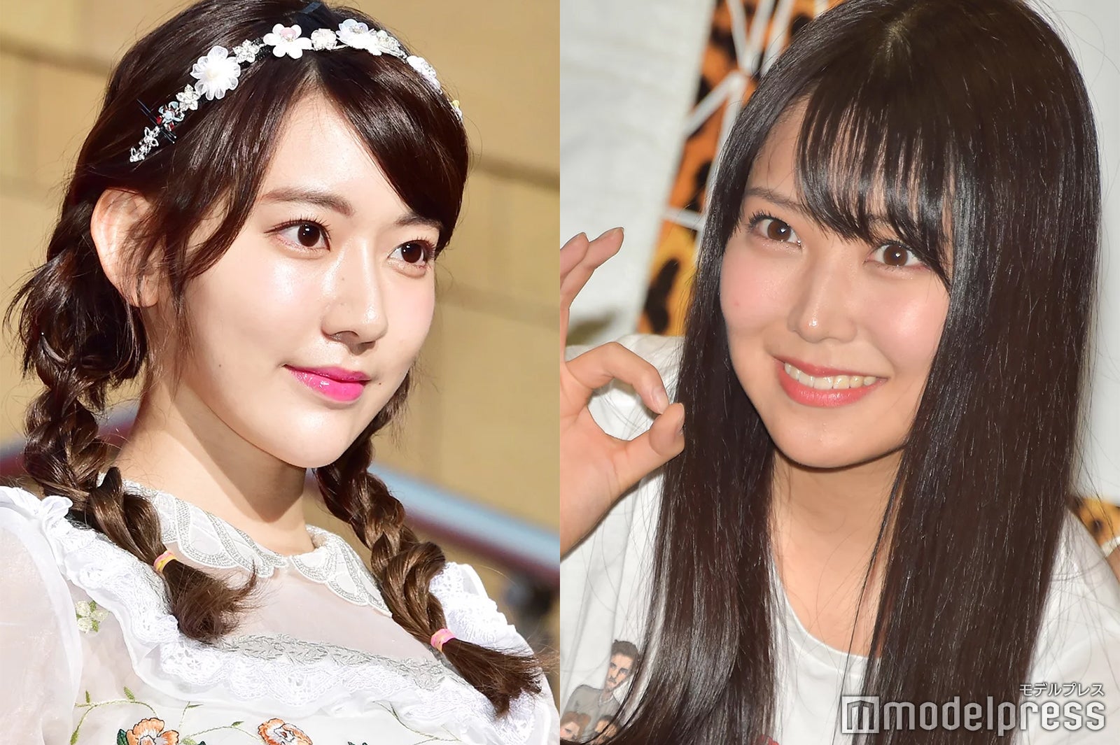 宮脇咲良、白間美瑠 （C）モデルプレス