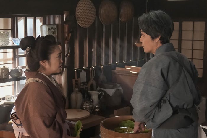 池脇千鶴、岡部たかし「ばけばけ」第99話(C)NHK