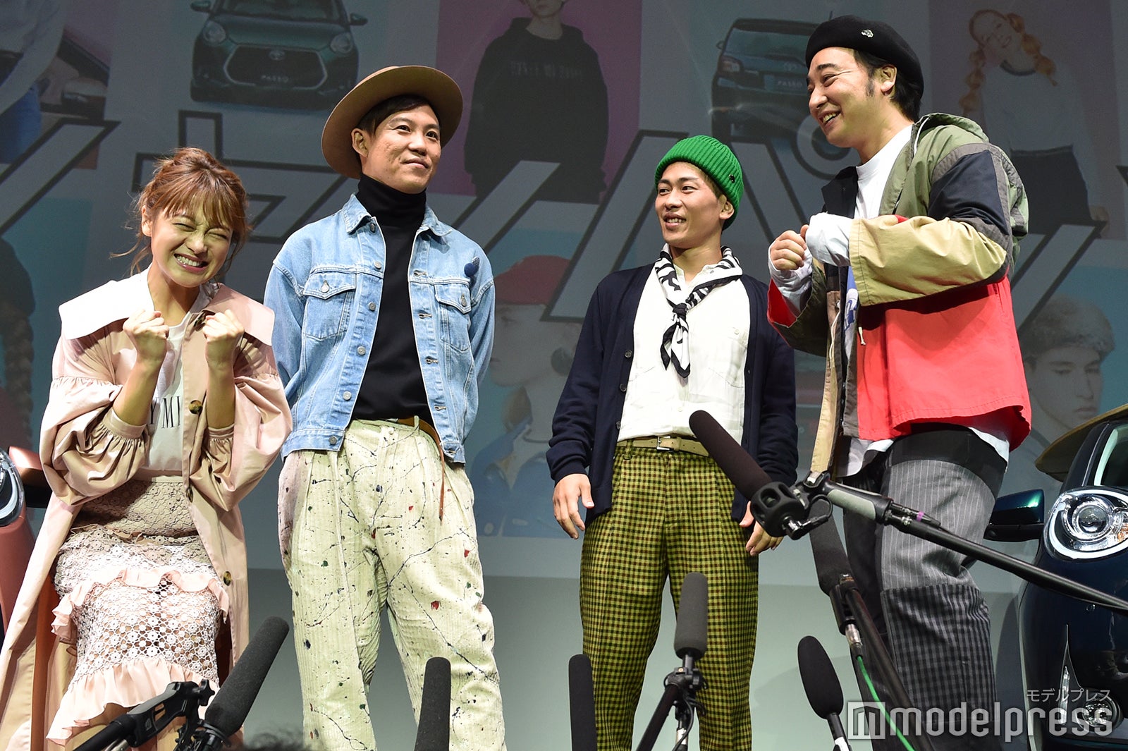 鈴木奈々、おたけ、太田博久、斉藤慎二（C）モデルプレス