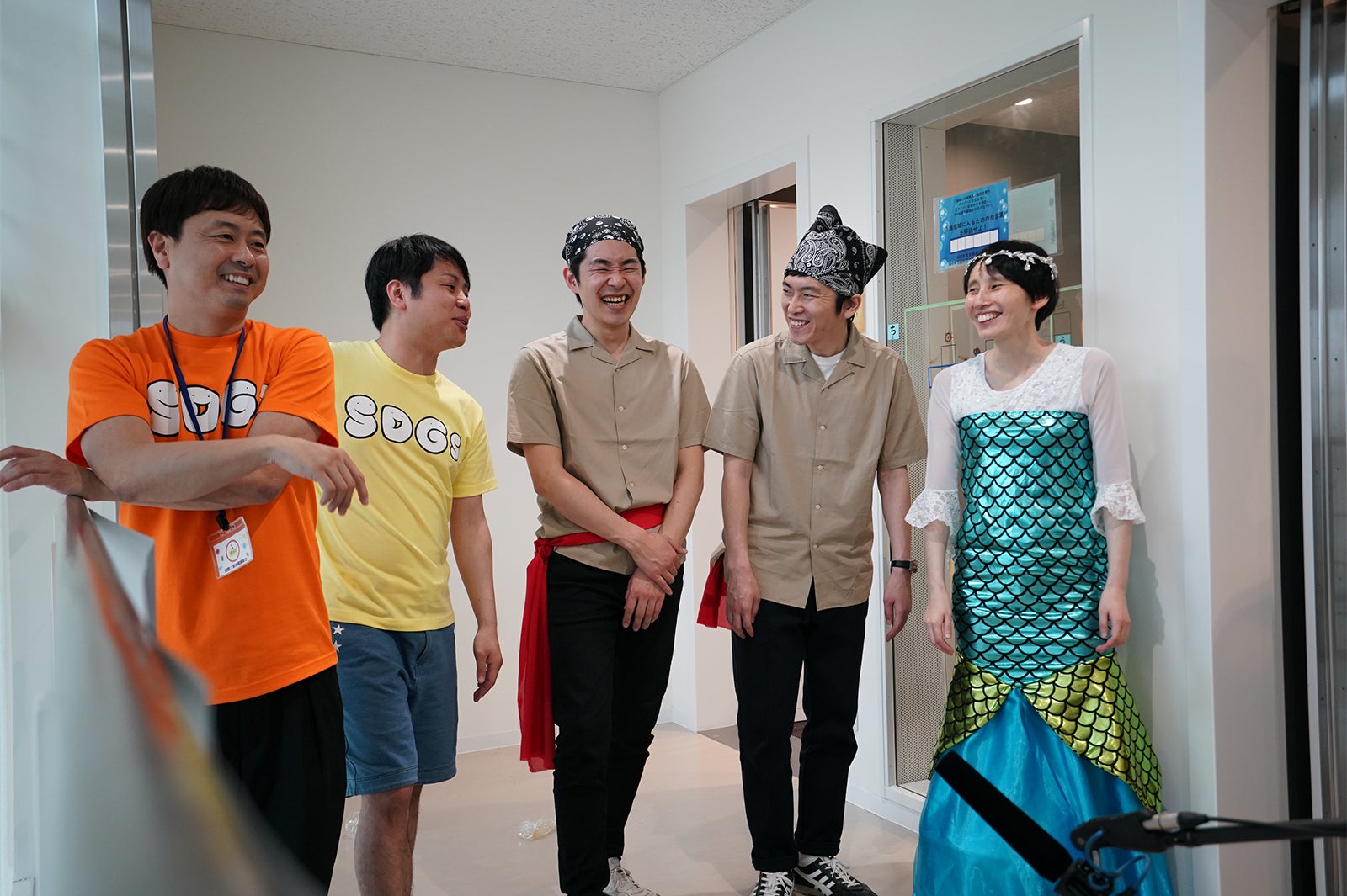 河本準一、井上裕介、池田一真、村上純、箕輪はるか（提供写真）