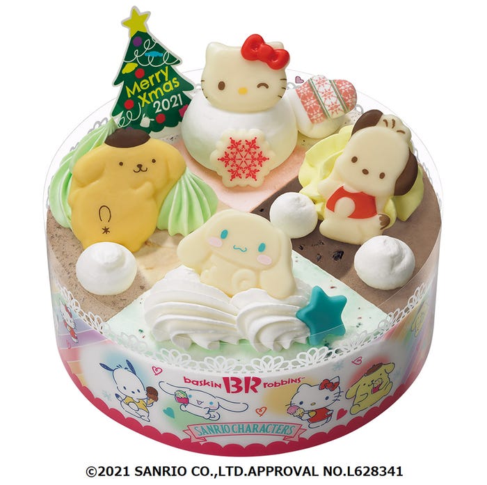 クリスマス サンリオキャラクターズ スノーパレット(C)2021 SANRIO CO.,LTD.APPROVAL NO.L628341