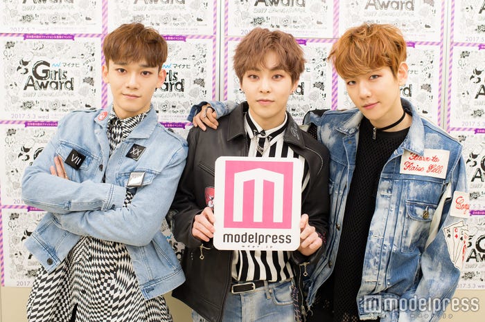EXO-CBX(左から)チェン、シウミン、ベクヒョン (C)モデルプレス