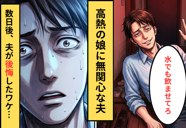 40度の娘に夫「水でも飲ませてろ」⇒数日後「なんで…」夫が自分の発言を後悔したワケ