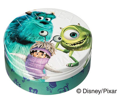 モンスターズ・インクのデザイン缶/画像提供:SC. Cosmetics/(C)Disney/Pixar