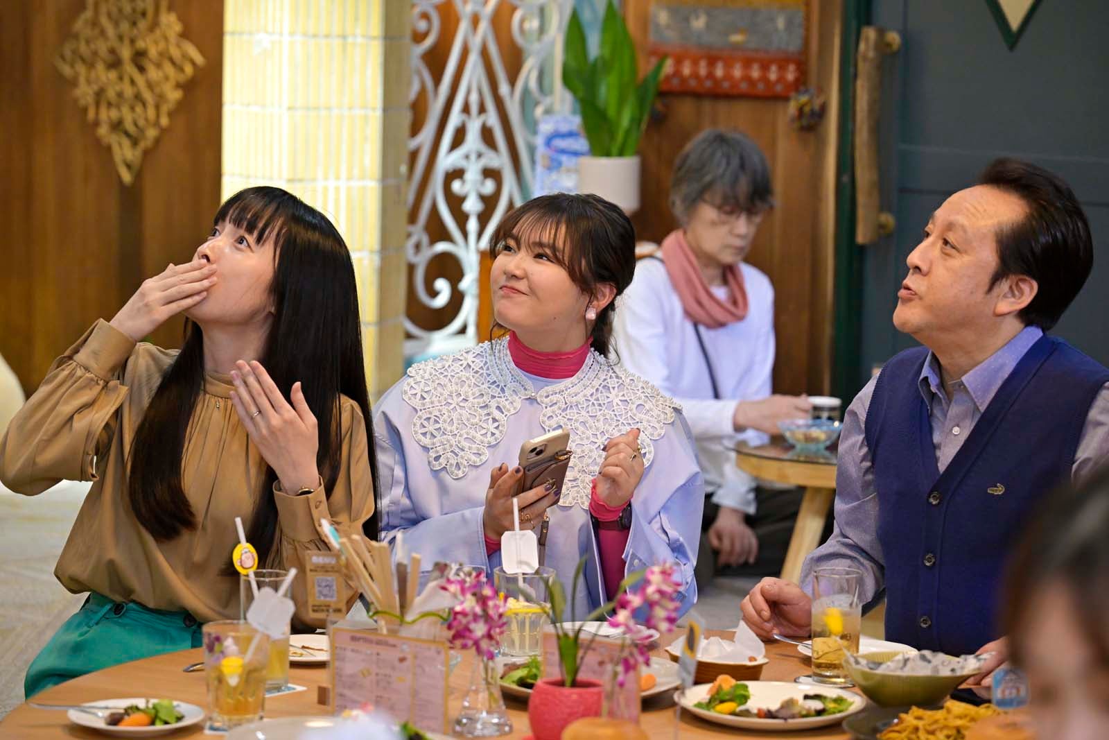 （左から）奥村佳恵、箭内夢菜、岩谷健司「9ボーダー」第9話より（C）TBS