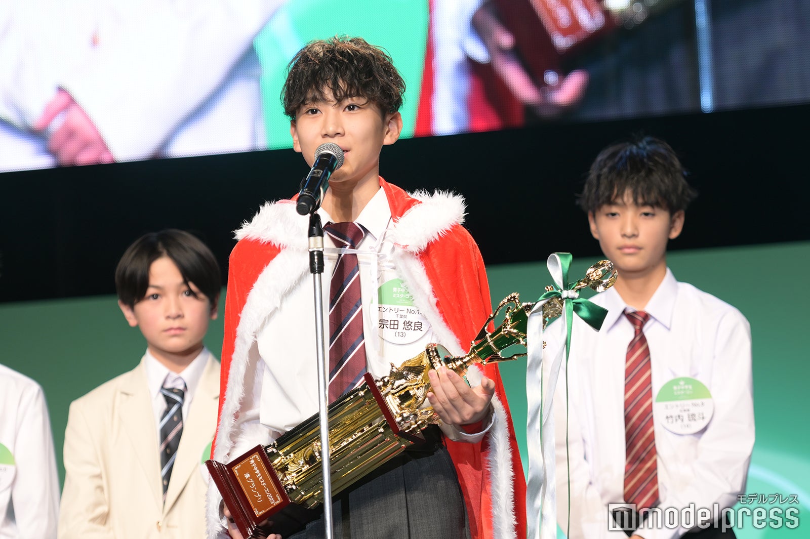 「男子中学生ミスターコン2023」審査結果発表の様子（C）モデルプレス