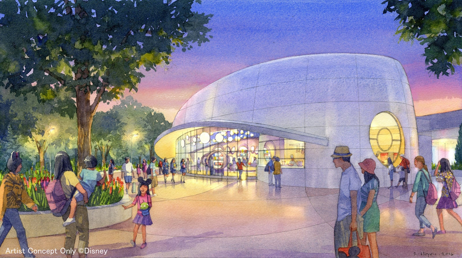 初公開となるポップコーンの専門ショップの外観※イメージ（C）Disney