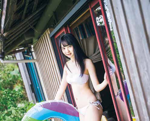 ≠ME谷崎早耶、初々しいビキニ姿