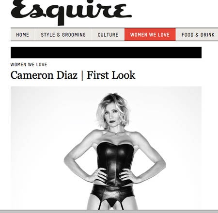 キャメロン・ディアス、ガーターベルト姿のリアルすぎるハミ肉