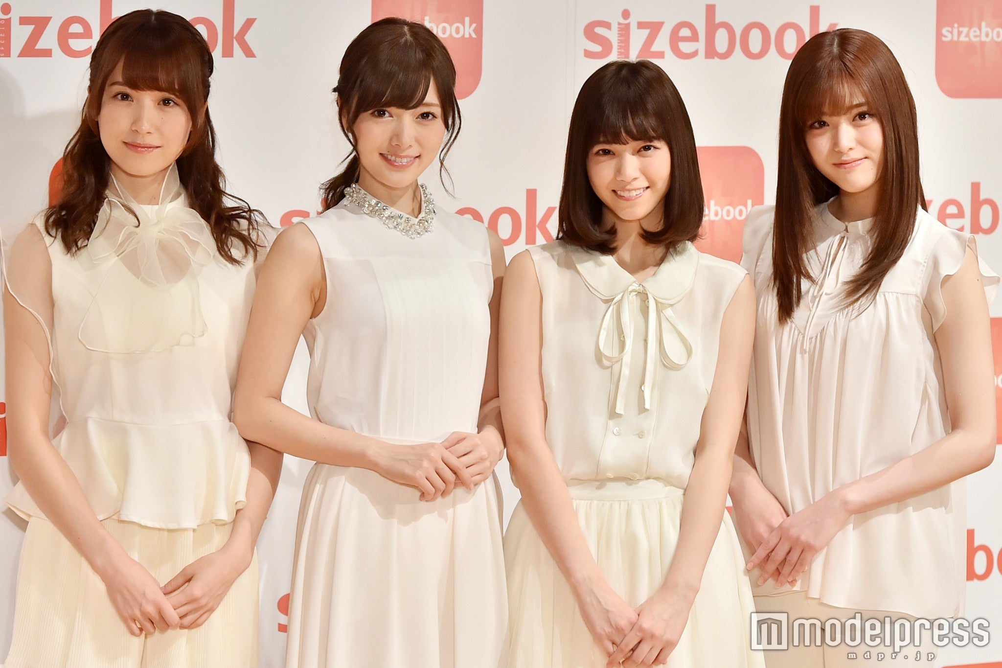 乃木坂46／左から：衛藤美彩、白石麻衣、西野七瀬、松村沙友理（C）モデルプレス