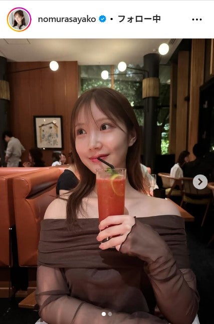 野村彩也子アナInstagramより