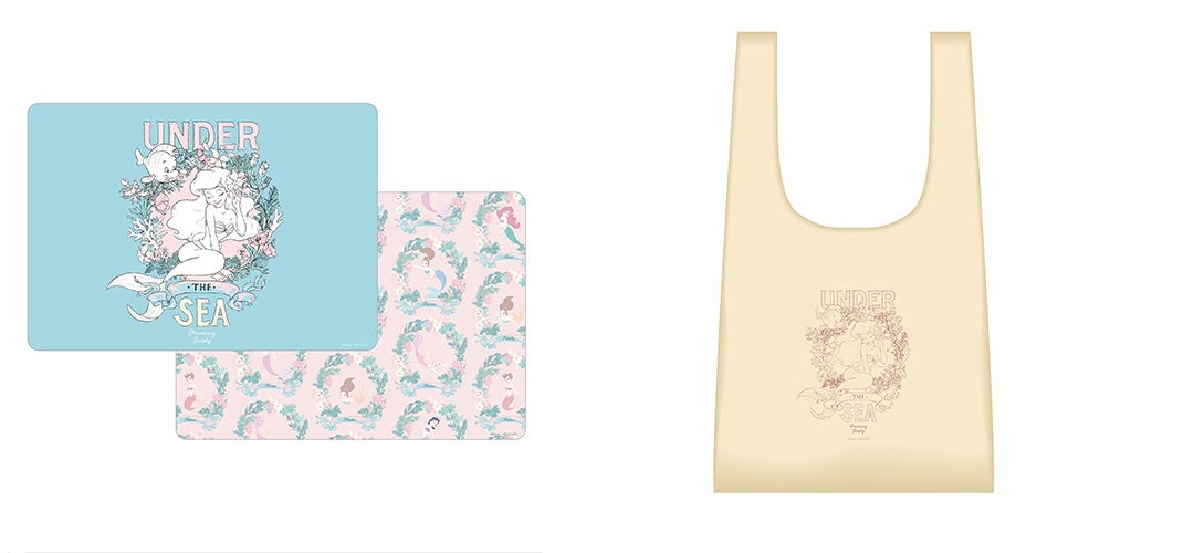 PPランチョンマット（2枚セット）全1種　800円、マルシェバッグ全1種　1,500円
（C）Disney