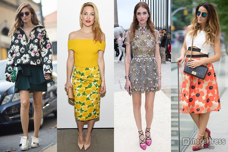 春はやっぱり花柄！セレブお手本の“上品カワイイ”トレンドコーデ