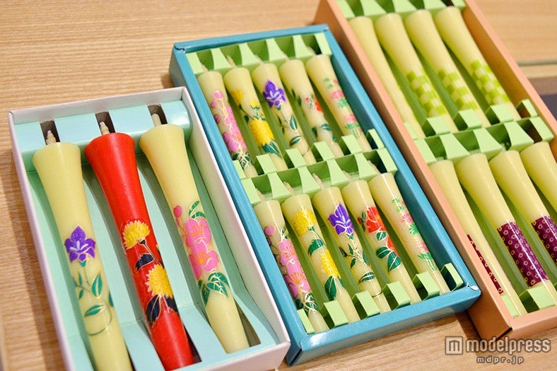 「七尾和ろうそく」（左から）￥1，188、￥756、￥864