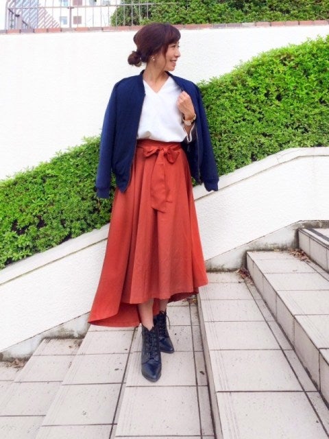 画像17 31 今から秋までヘビロテしたい オレンジで作るコーデ30選 モデルプレス
