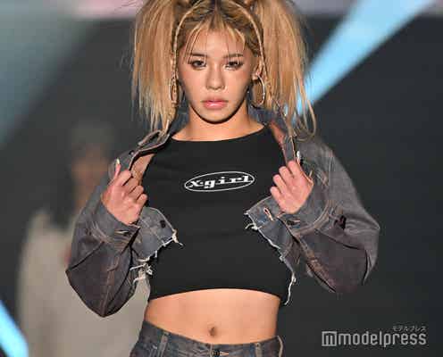 とうあ、美ウエスト大胆披露 ツインテールがインパクト大【TGC 和歌山 2024】