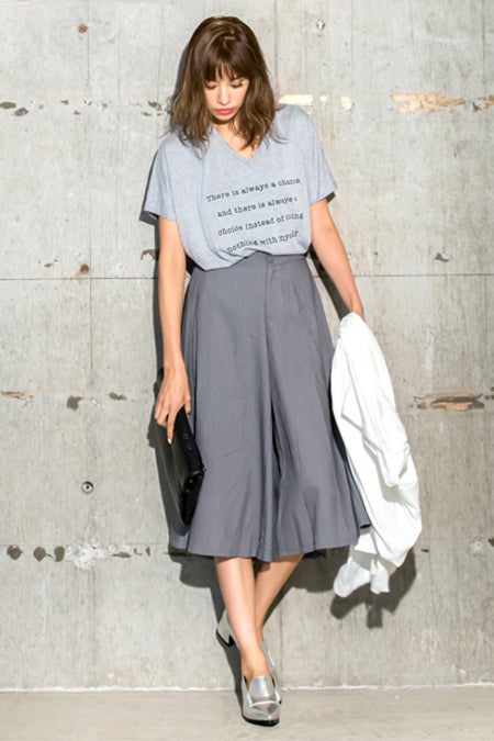 ボリュームフレアガウチョパンツ「Re:EDIT by GALSTAR」3,298円（税込）全5色／画像提供：Re:EDIT by GALSTAR