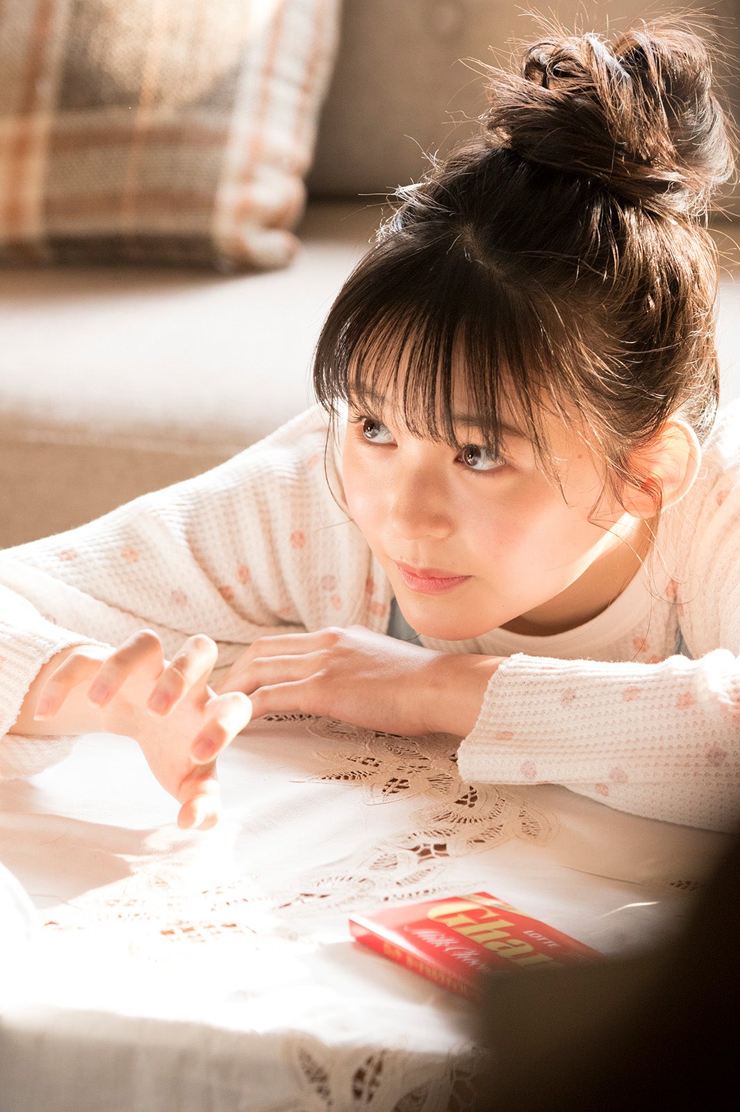 久間田琳加／新CMメイキングカット（提供画像）