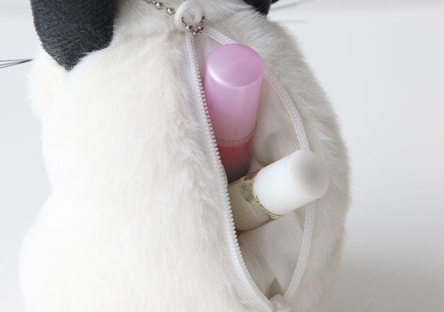小物入れ 吉徳チンチラのぬいぐるみポーチ小物入れ
