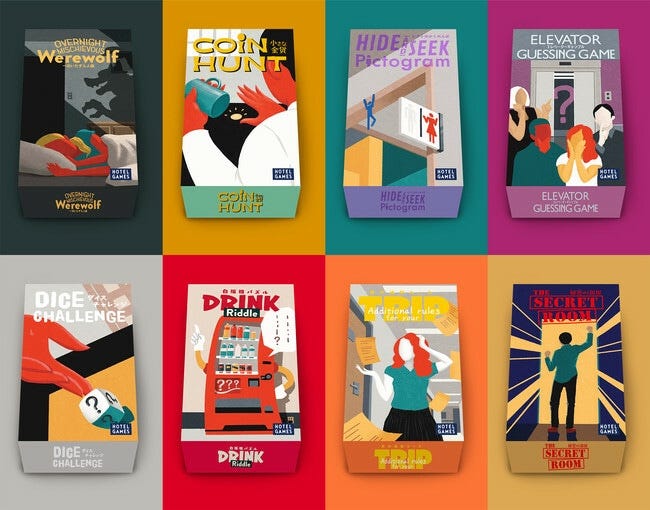 8つのホテルオリジナルゲームも楽しめる