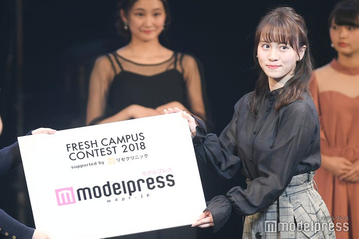 日本一の新入生を決めるミスコン「FRESH CAMPUS CONTEST 2018」モデルプレス賞・山中陽菜さん(C)モデルプレス