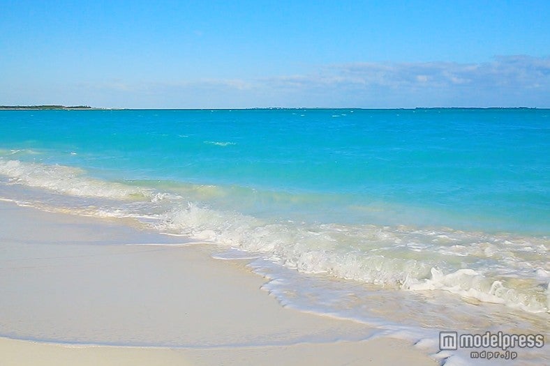どこまでもクリアな海が広がるトレジャーキービーチ