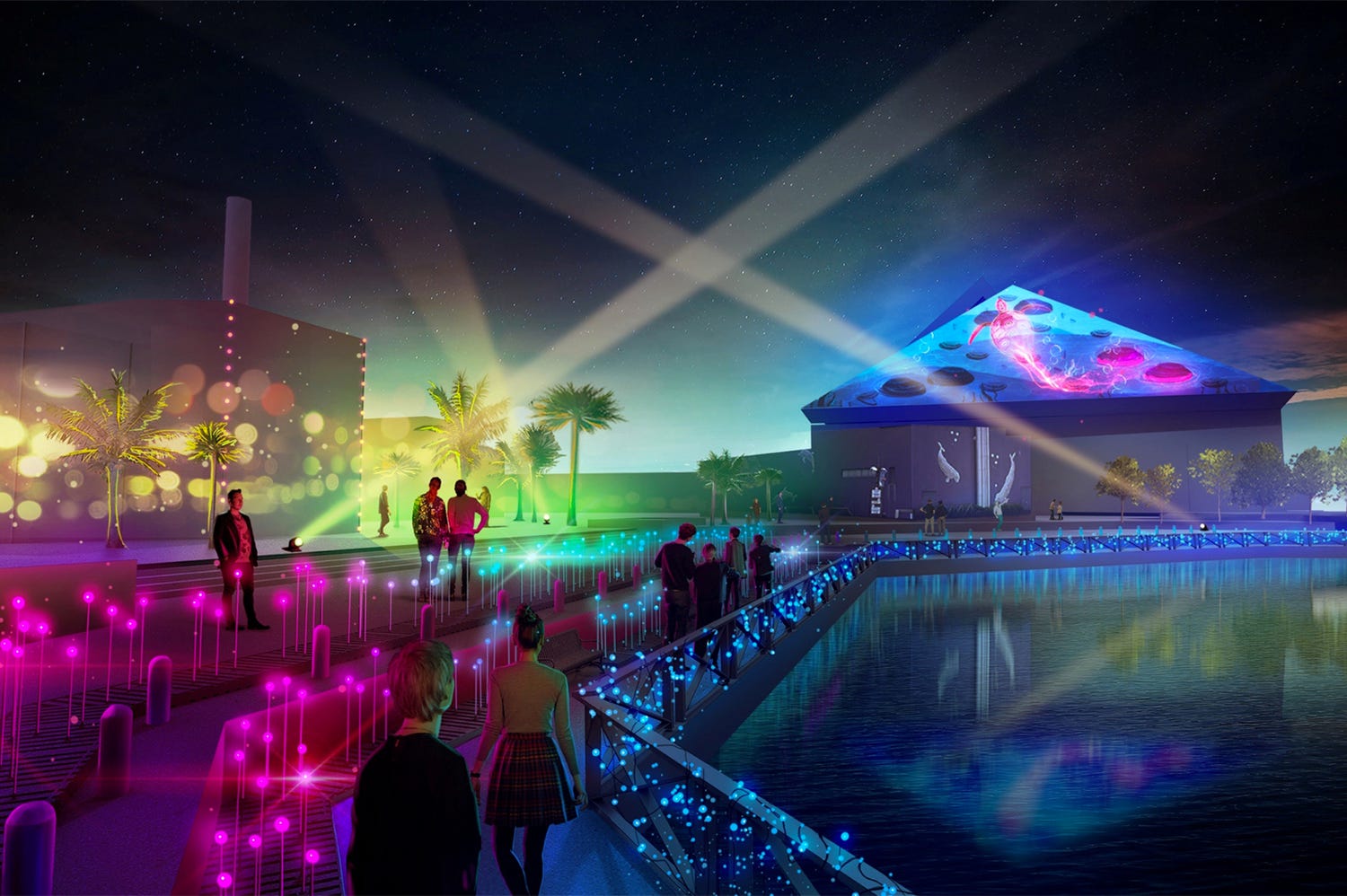 八景島シーパラダイス、新2大ナイトエンタメ始動 神秘的で煌びやかな夜の水中世界へ