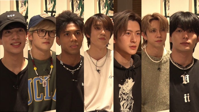 （左から）ヴァサイェガ光、福田翔也、テコエ勇聖、児玉龍亮、安江律久、福島零士、上田将人（C）日本テレビ