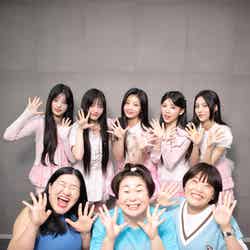（上段左から）MINJU、IROHA、WONHEE、MOKA、YUNAH／ILLIT（下段左から）Yoshiko（よしこ）、Miyuki（大島美幸）、Mahiru（まひる）／MyM（提供写真）