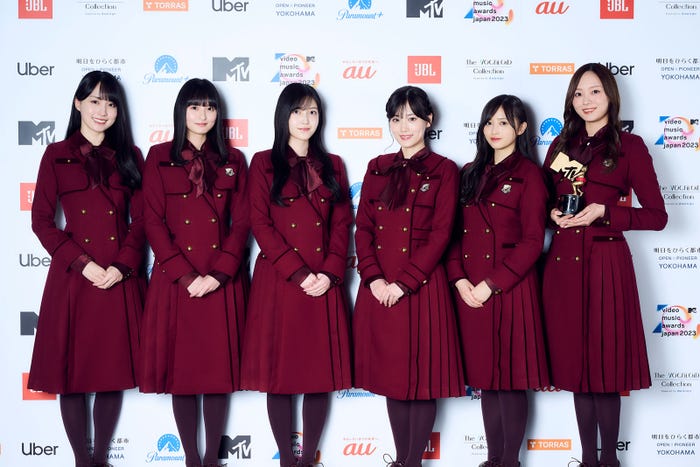 賀喜遥香、遠藤さくら、久保史緒里、山下美月、井上和、梅澤美波/乃木坂46(撮影:田中聖太郎)