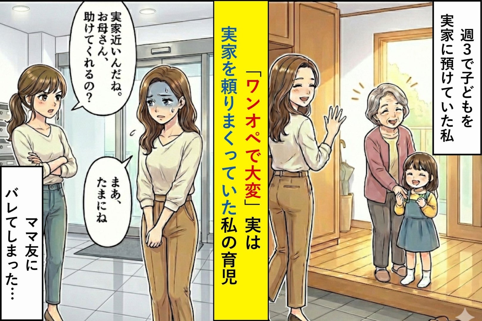 「ワンオペで大変」実は実家を頼りまくっていた私の育児