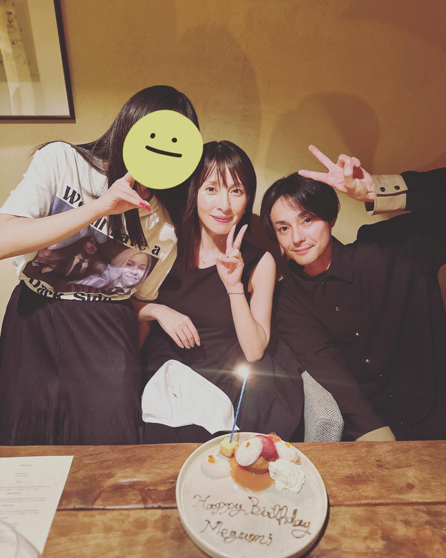 木村了、妻・奥菜恵と“11回目”の誕生日をお祝い　長女との家族ショット披露