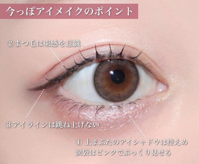 今っぽアイメイクのポイント