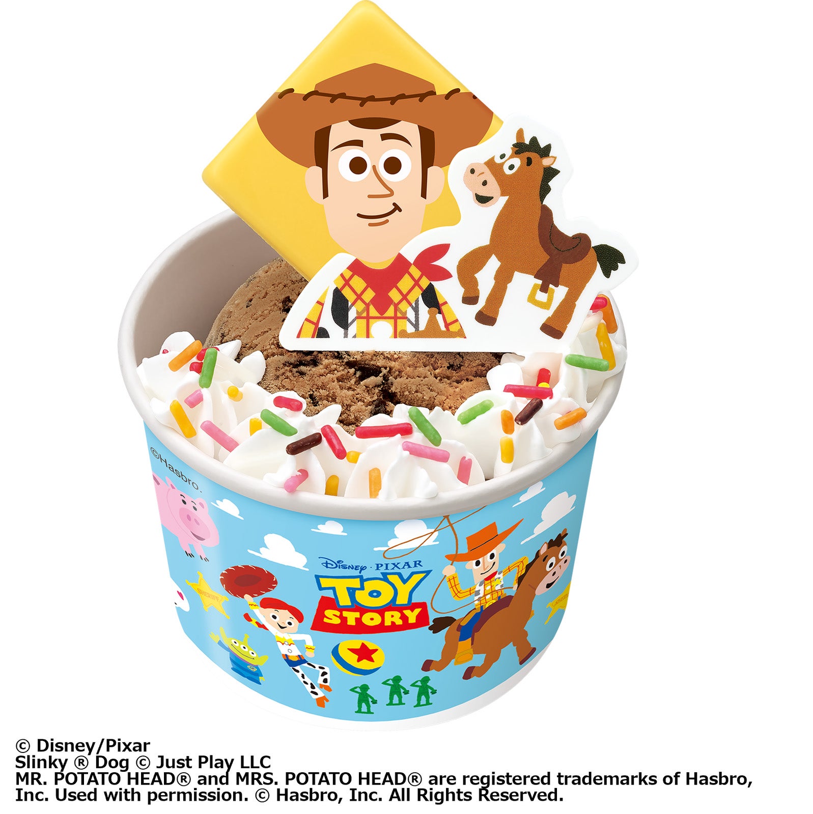 （C）Disney/PixarSlinky （R） Dog （C） Just Play LLCMR. POTATO HEAD（R） and MRS. POTATO HEAD（R） are registered trademarks of Hasbro,Inc. Used with permission. （C） Hasbro, Inc. All Rights Reserved.