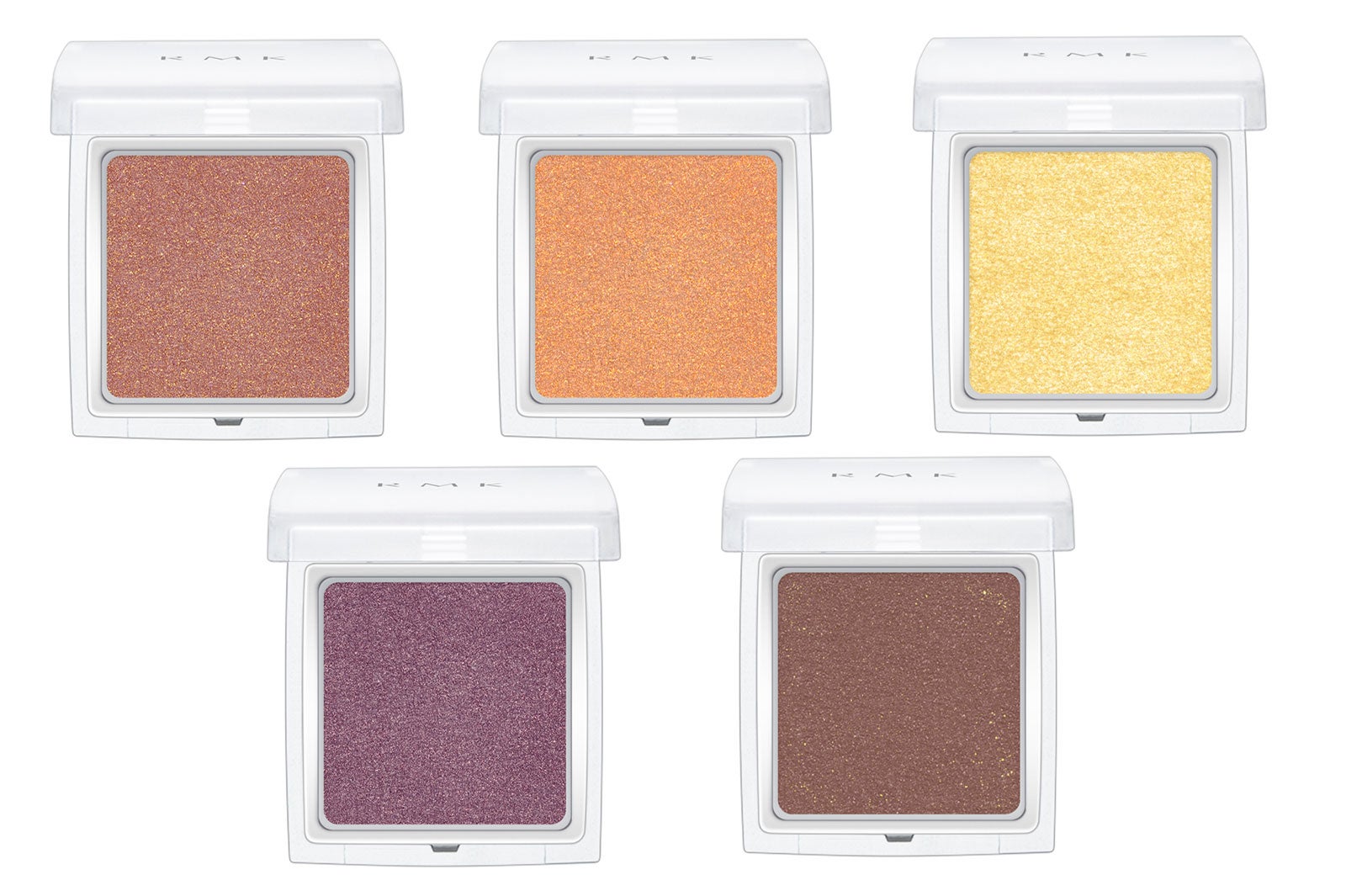 「RMK インジーニアス パウダーアイズ N」（上段左から）EX-19、EX-20、EX-21、（下段左から）EX-22、EX-23／画像提供：RMK