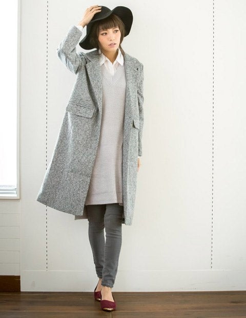 ツイードチェスターコート「Re:EDIT by GALSTAR」4,698円（税込）／画像提供：Re:EDIT by GALSTAR