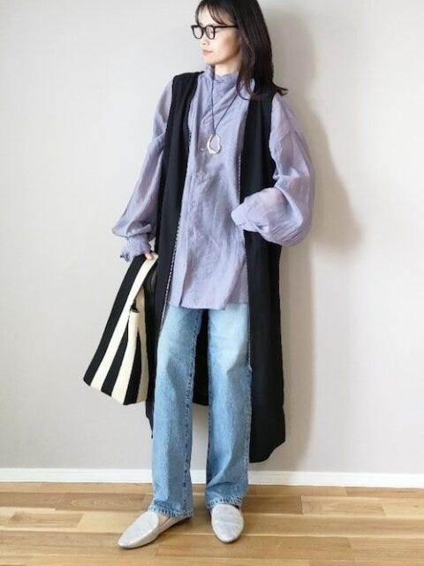 シアーシャツ コーデ シアーシャツ コーデ