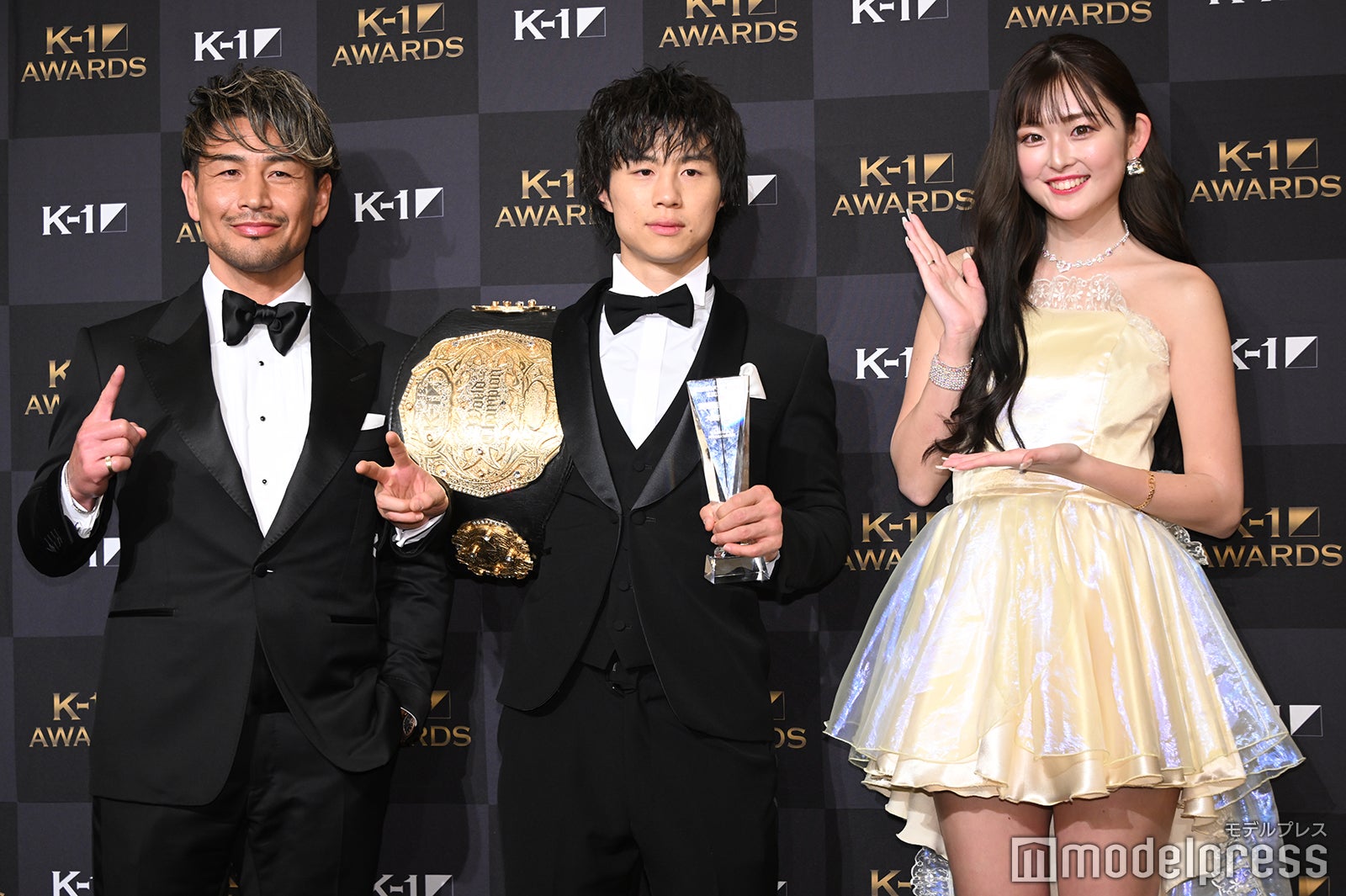 魔裟斗、金子晃大選手、ゆうちゃみ（C）モデルプレス