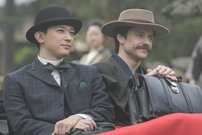 吉沢亮、トミー・バストウ「ばけばけ」第73話(C)NHK