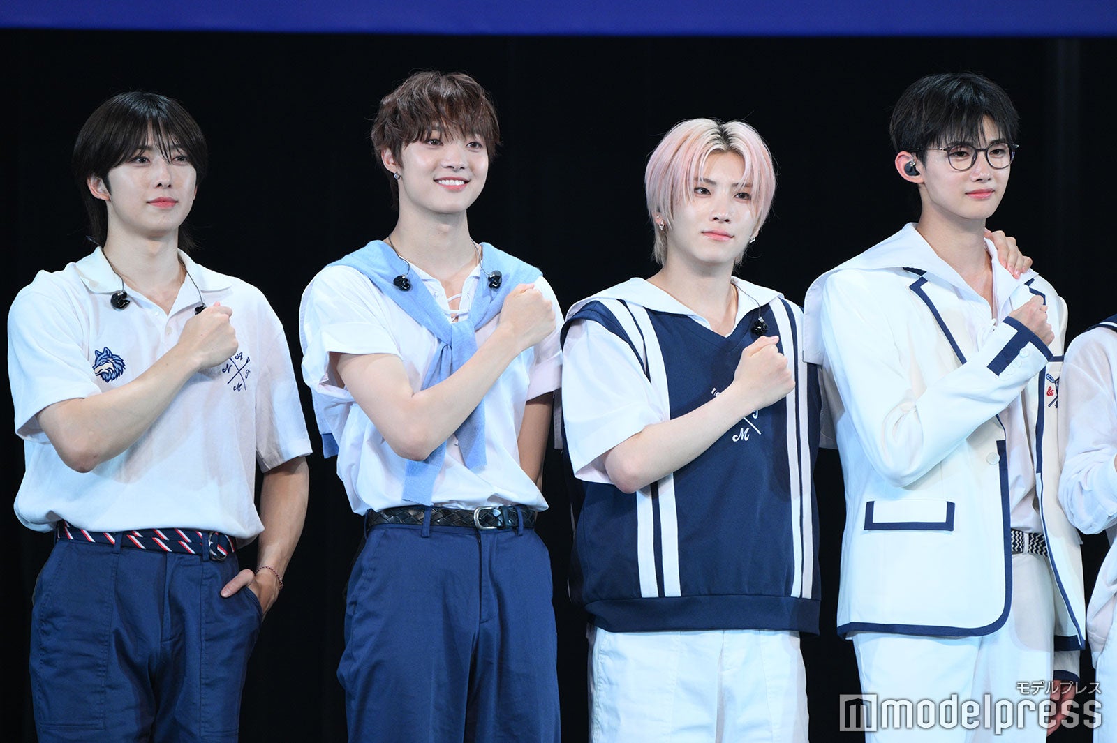 （左から）FUMA（フウマ）、EJ（ウィジュ）、YUMA（ユウマ）、JO（ジョウ）（C）モデルプレス