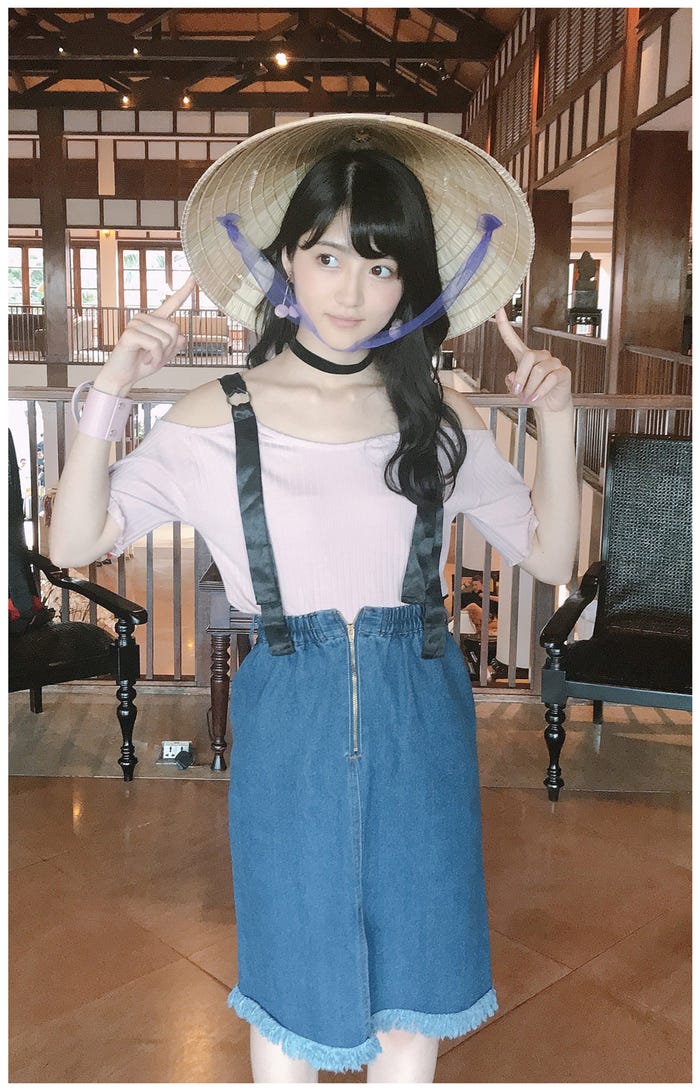 ショートカットにする前の乃木坂46若月佑美/若月佑美オフィシャルブログより