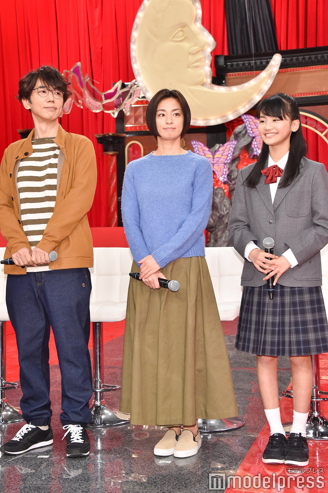 ユースケ・サンタマリア、尾野真千子、関谷瑠紀 （C）モデルプレス